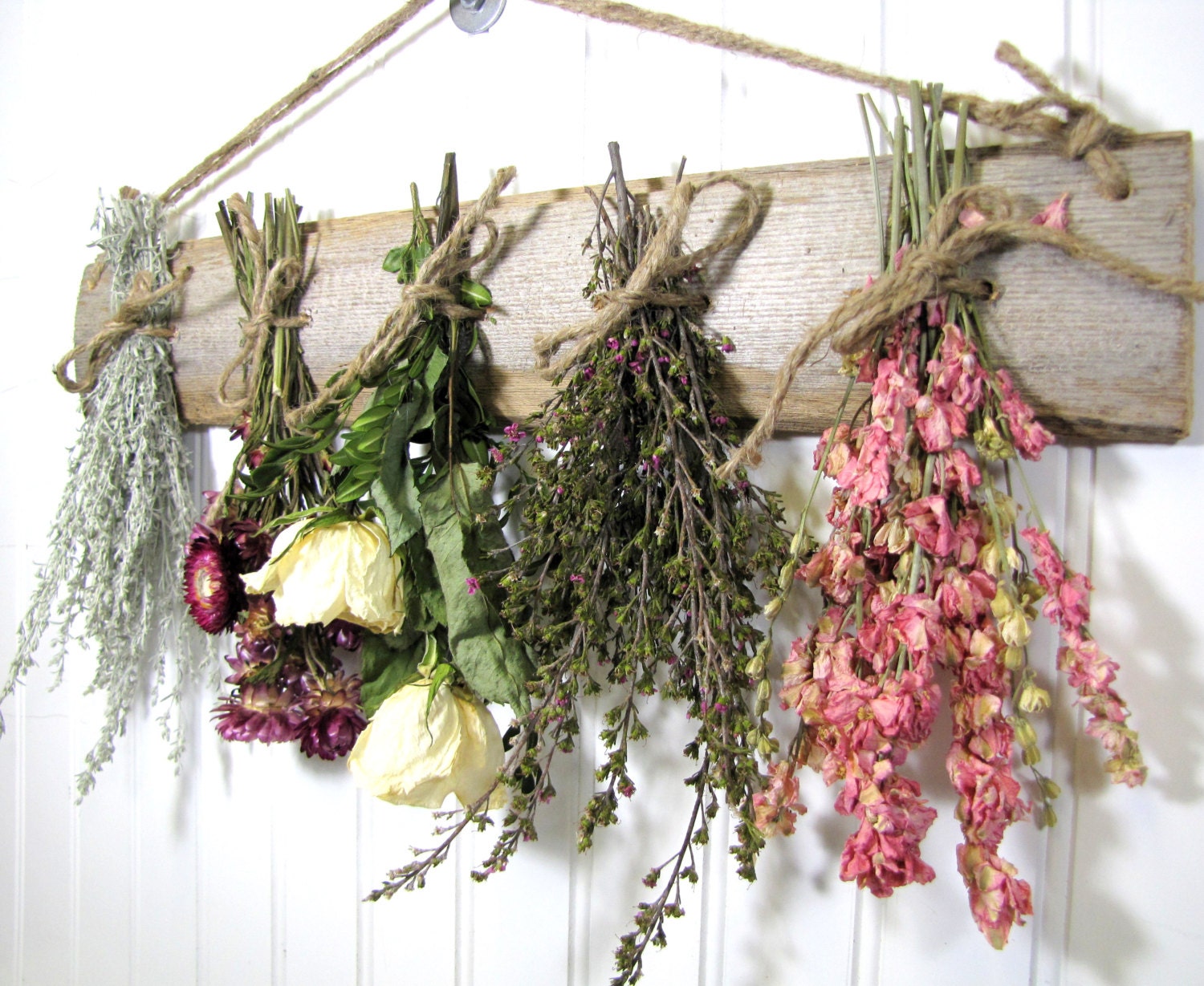 Dried Flower Rack Dried Floral Arrangement Wall Decor Dried