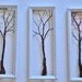 Framed Wall Art or Jewelry Organizer Holder Wire Tree with Spring , Winter and Fall Leaves -Useful Wire Art