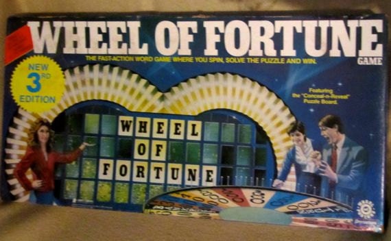 wheel of fortune board game 1985