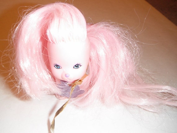 Mattel Lady Lovely Locks Silkypup Pink Dog by Starrylitvintage