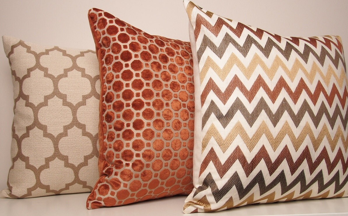 Moroccan Pillow Cover Cream Pillow Taupe Throw Pillows