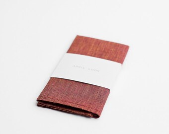 Red pocket square for men