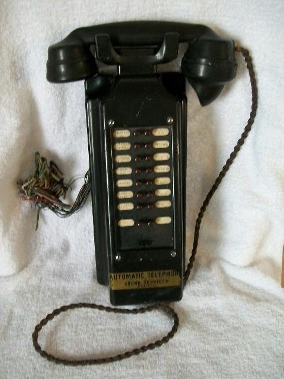 Antique 1920's TMC Wall Mounted Telephone