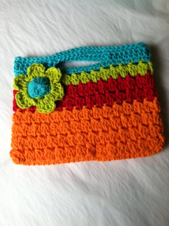 Child Purse Crochet Child Purse with Flower Crochet Purse