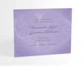 Two Hearts Save the Date Card, Modern Wedding Announcement, Perfect for Winter Wedding, You Choose Custom Color, Printable or We'll Print