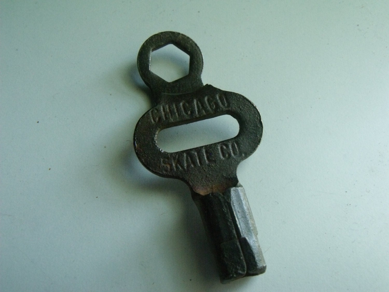 Metal Roller Skate Key Vintage 50s Genuine Chicago Skate Co.