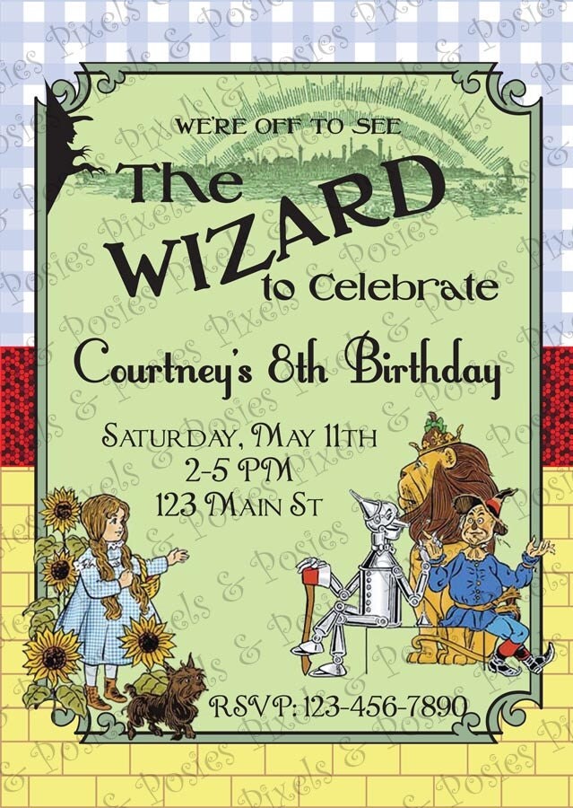 Personalised Invitation | Witch & Wizard Party | Digital ...