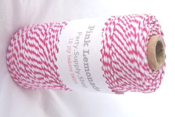 THICK Bakers TWINE-12 ply HOt PinK-100yds-Full Spool--Packaging, Gifts,Weddings, Party Favor Embellishments Il_570xn