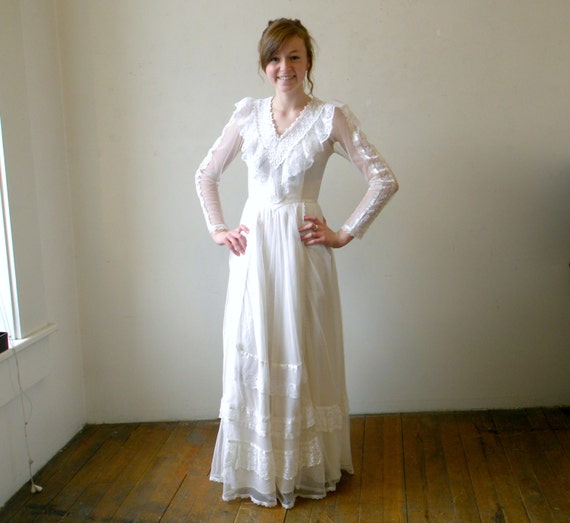Vintage Gunne Sax Wedding Dress / Bridal Gown / Jessica