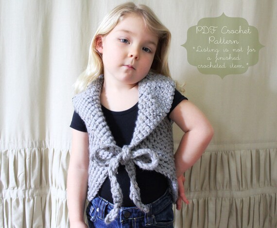 sweater pattern super yarn bulky crochet Child, Pattern: Toddler, The Sweater Tonie Crochet and S/M  Adult