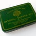 Vintage 30s Girl Scout Sewing Kit Green Tin Litho Box Needle & Thread