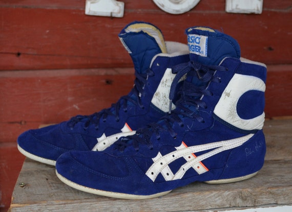 retro asics wrestling shoes
