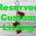 Reserved custom listing for Marcilene ONLY