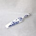 Hand painted blue and white Delft cake server. Delft decorative pie server