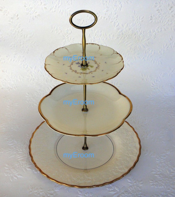 BRONZE Cake Stand Handle / Hardware 3 Tier Oval Centre Fitting