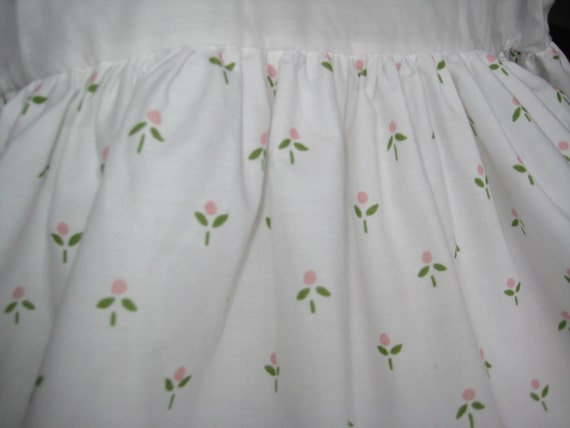 Vintage Laura Ashley Twin Bedskirt Harebell Sprig Castleberry