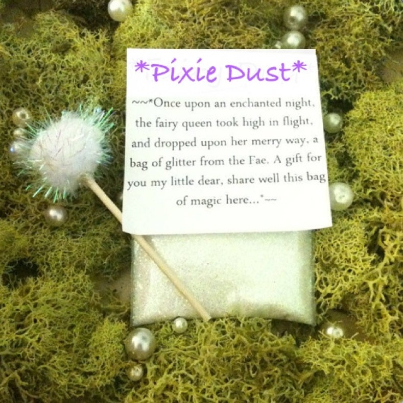 Magic Pixie Dust packets / Fairy Dust by thelocalmermaid on Etsy