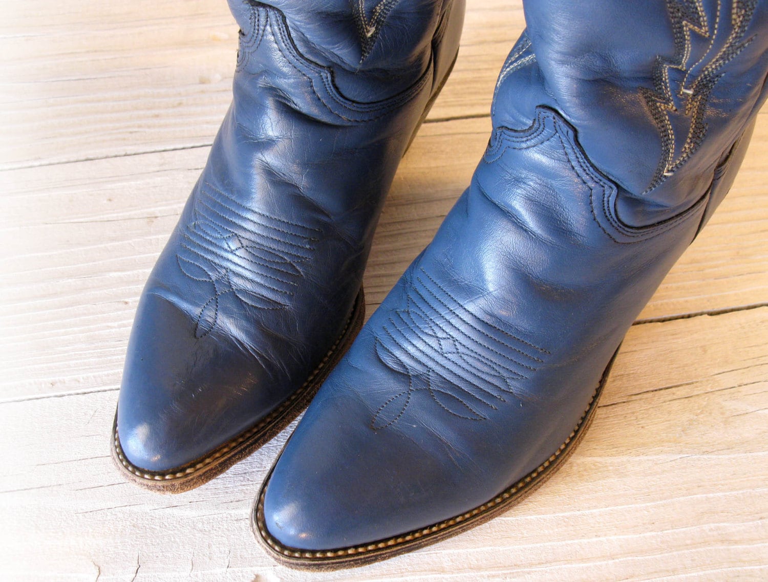 long blue boots for sale