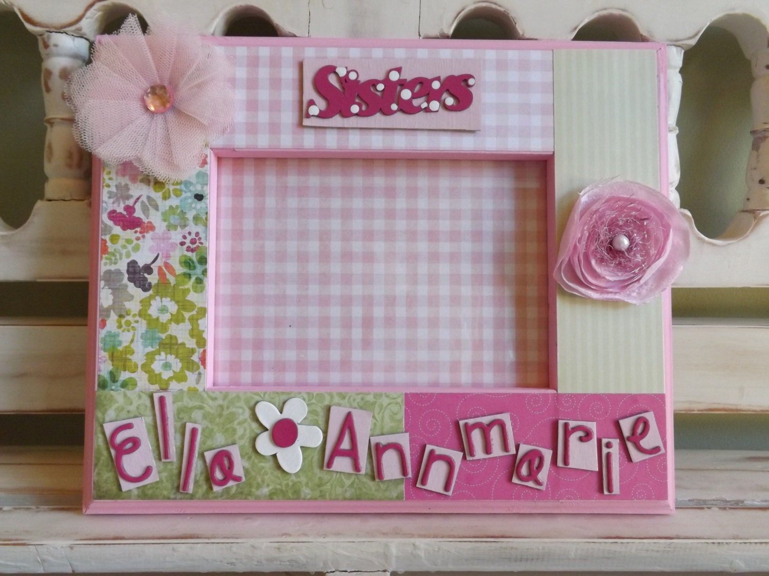 Sisters Girls Personalized 5x7 Picture Frame Twins Best