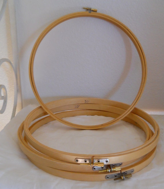 Large Wooden Embroidery Hoops 10 Inch