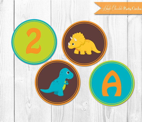 Items similar to Dinosaur Party Cupcake Toppers. Dinosaur