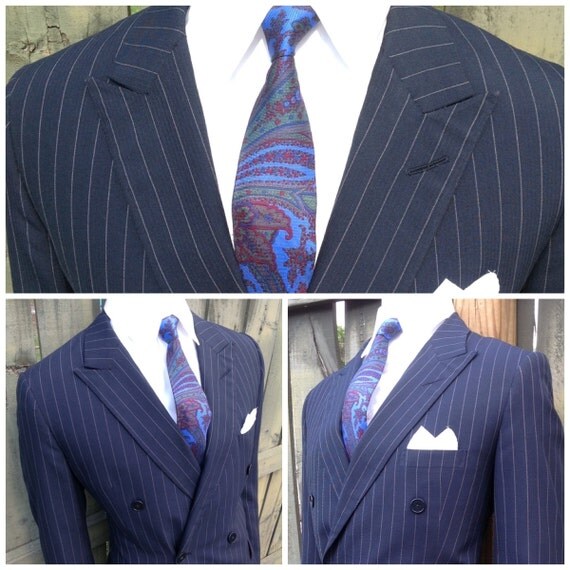 1960's Savile Row Bespoke BENSON & CLEGG Pinstriped dinner
