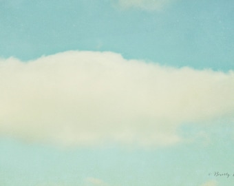 blue, white, clouds, sky, fine art photography