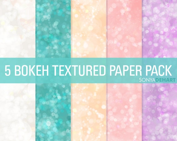 80% OFF Sale Bokeh Digital Paper Bokeh Textures Bokeh Paper Pack Il_570xn