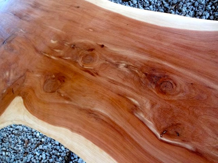 Live Edge Cedar Solid Hardwood Wood Slab by HurricaneMilling