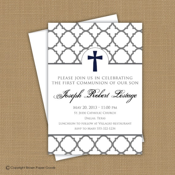 First Communion And Confirmation Invitations 1