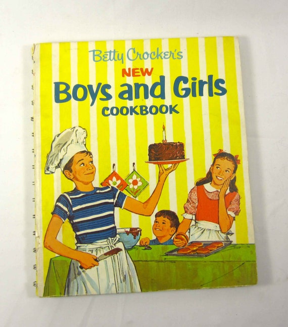 Betty Crocker's New Boys and Girls Cookbook 1960s Vintage