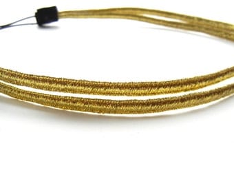 Double Strand Gold Headband
