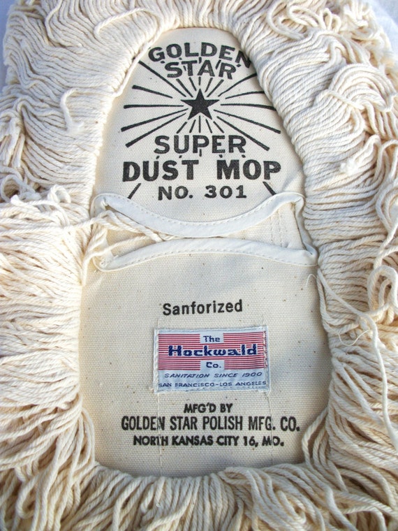 Vintage Golden Star Dust Mop Head Cool Graphics General