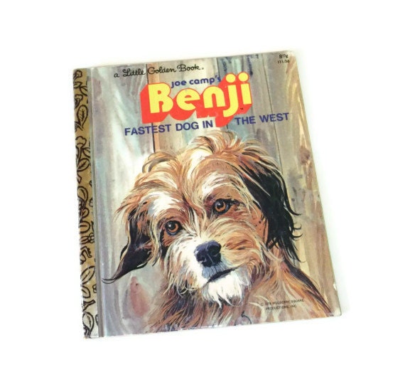 Vintage Benji Little Golden Book Benji Fastest by RescuedInTime