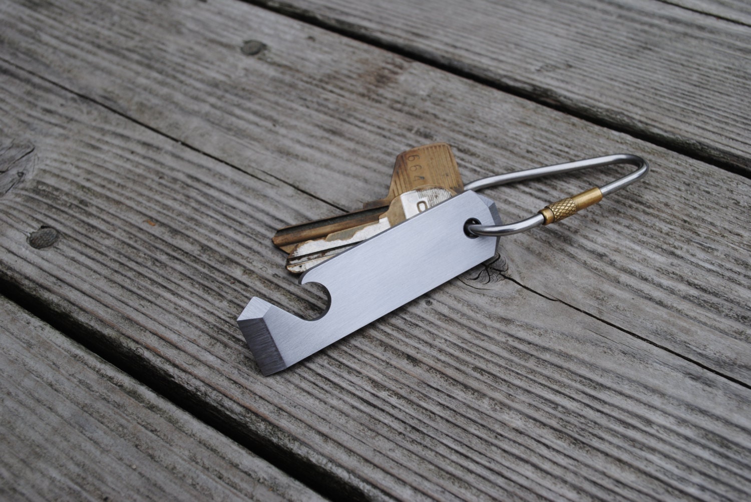 Pry Bar Bottle Opener Keychain Tool