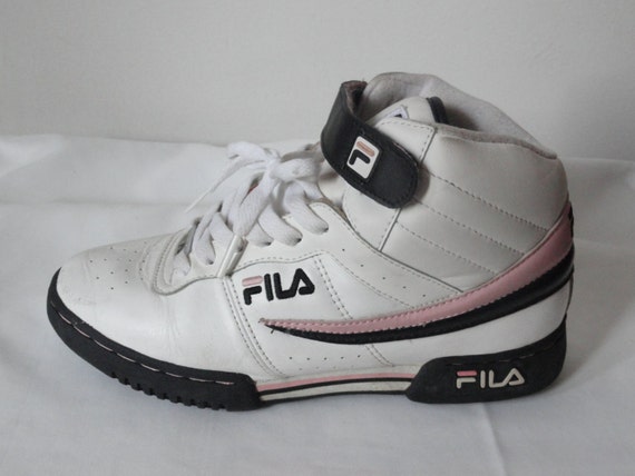 ON HOLD Retro Pink and Black FILA Hi-tops / Sneakers