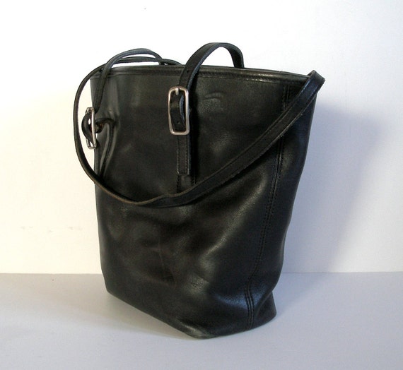 Vintage COACH 10x10 Bucket Tote Legacy West 9803 Charcoal