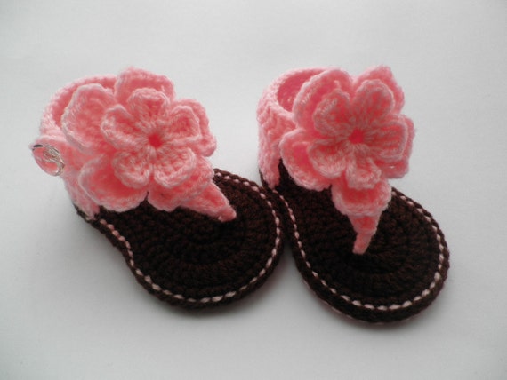 Crochet baby sandals baby gladiator sandals baby booties