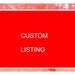 CUSTOM LISTING For coacharod40