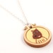 Custom pet portrait necklace for 1 - made to order by dandelyne - embroidered and appliqued