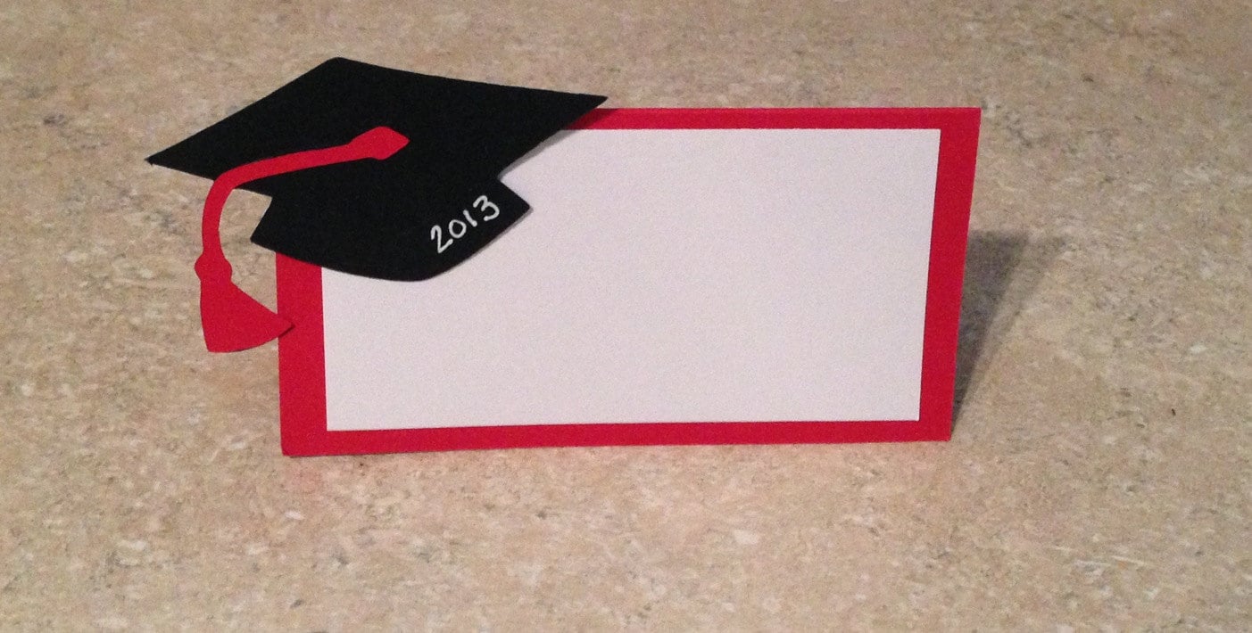Graduation place cards by JenLagingDesigns on Etsy