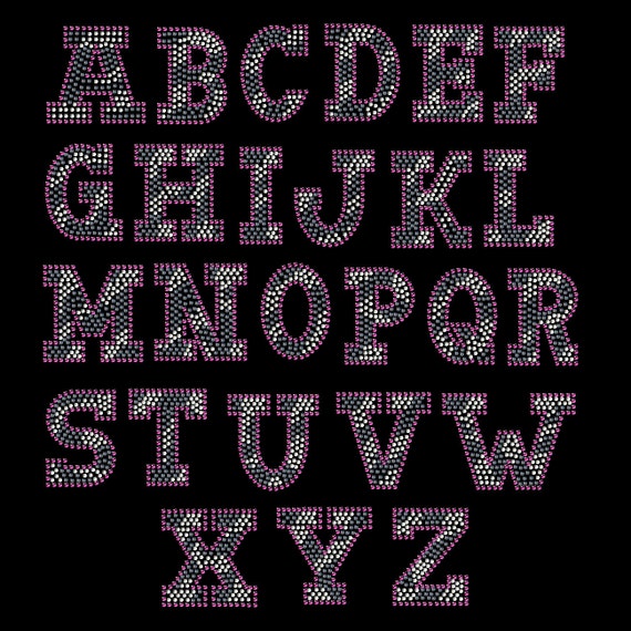 Items similar to ZEBRA Princess Crown Alphabet letter rhinestone ...