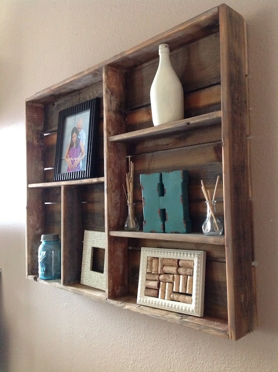 Reclaimed Wood Wall Shelf large