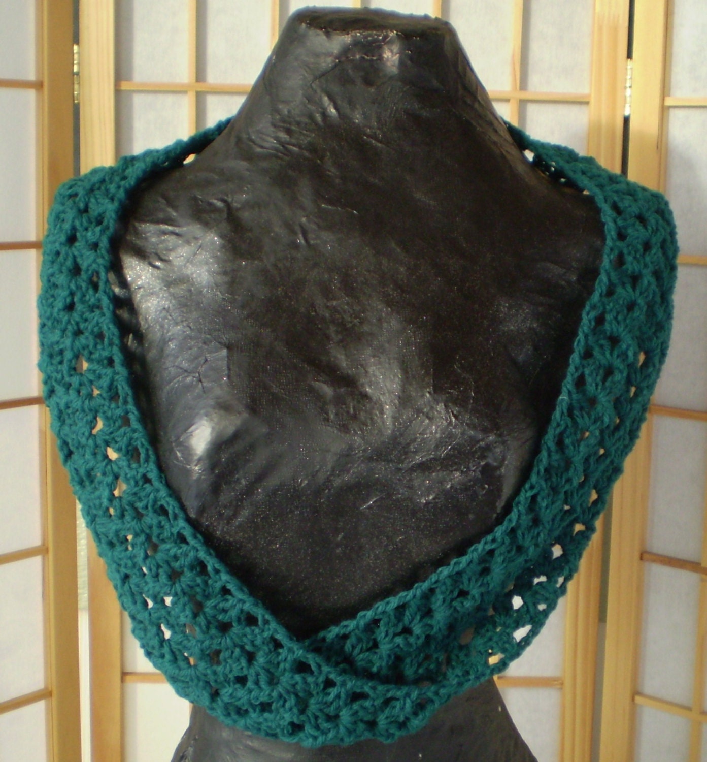 Infinity Mobius Scarf Crocheted Neck Warmer Soft Warm And