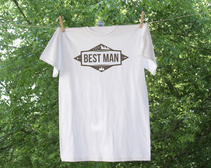 Bestman Mountain Theme Wedding Party Shirt - TW