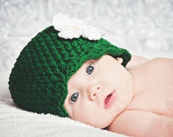 Newborn Baby Girl Hat Newborn Baby Hat Newborn Hat Emerald Green Baby Hat Baby Girl Clothes Photo Prop Baby Girl Gift Photography Prop