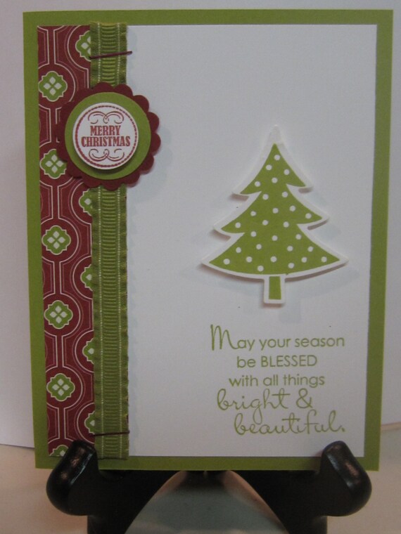 Stampin' Up Handmade Greeting Card: Bright Season