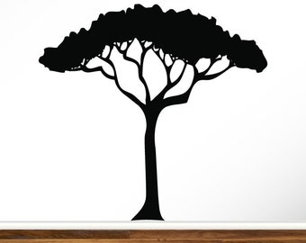 African Safari Tree Wall Decal Nursery Baby Kids Living Room Home Decor Art Sticker Removable Branches