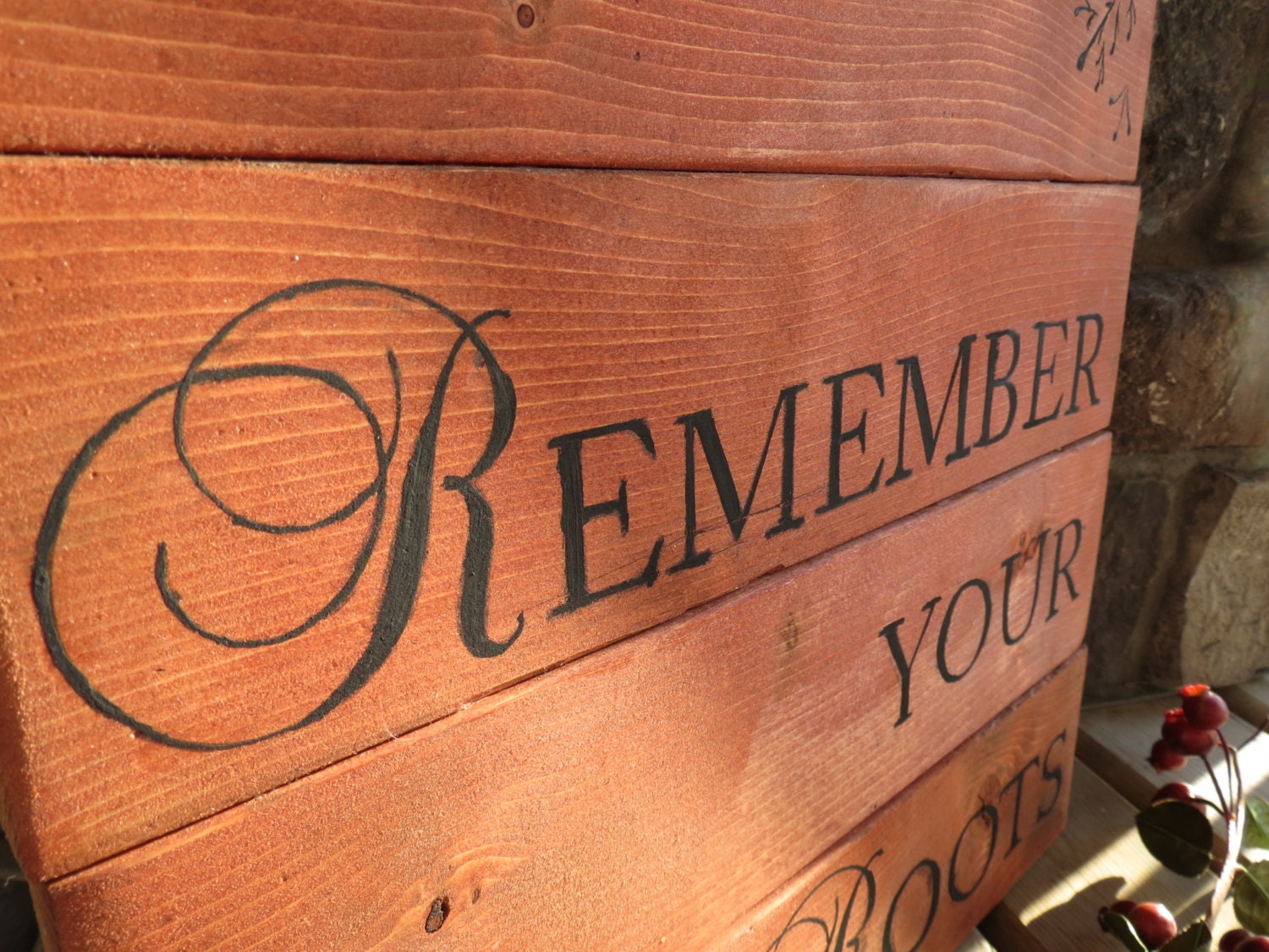 Wood Plank Handpainted Quote Sign Rustic Cottage Prairie