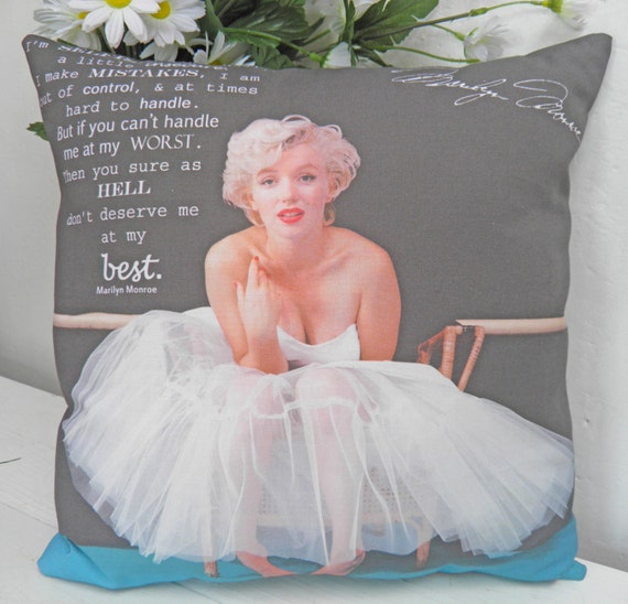 Marilyn Monroe Pillow Marilyn Monroe Gift By Thesewingcroft